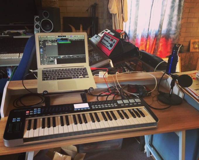 Music studio set up